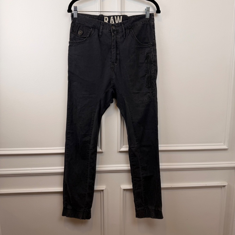 G-Star RAW Field GS Long Breaker Tapered Grey Utility Jogger‎ Pants 24x32